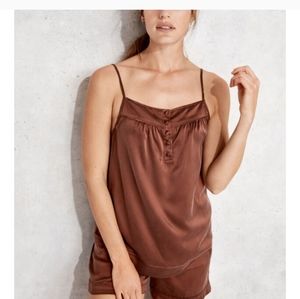 Talbots Washable Silk Camisole Lounge Pajamas (Haven Well Within) EUC